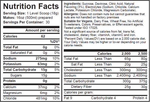 Tangerine Hydration Drink - 30 Serving Pouch